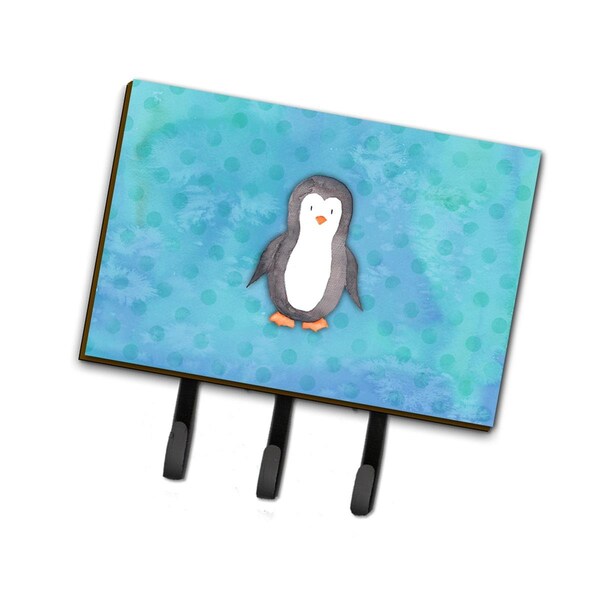 Carolines Treasures Polkadot Penguin Watercolor Leash or Key Holder - BB7376TH68