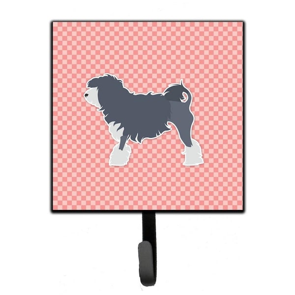Jensendistributionservices Lowchen Checkerboard Pink Leash or Key Holder - MI2087094