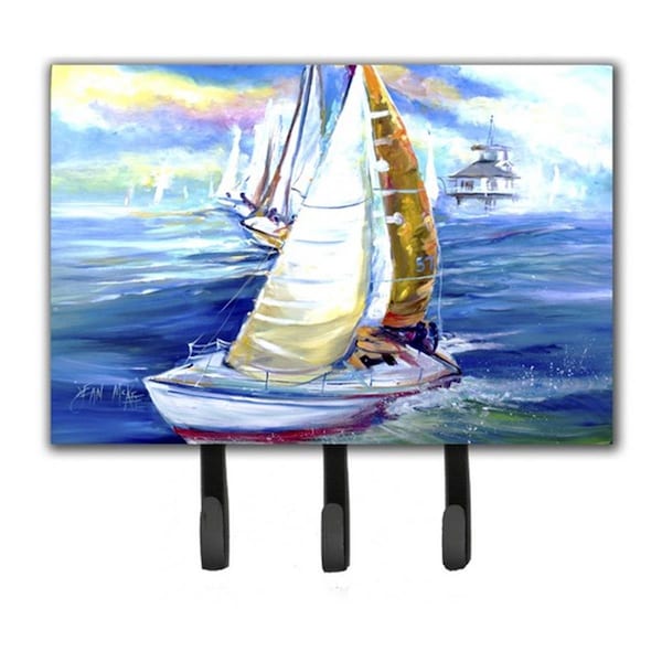Jensendistributionservices Rock My Boat Sailboats Leash & Key Holder - MI2088619