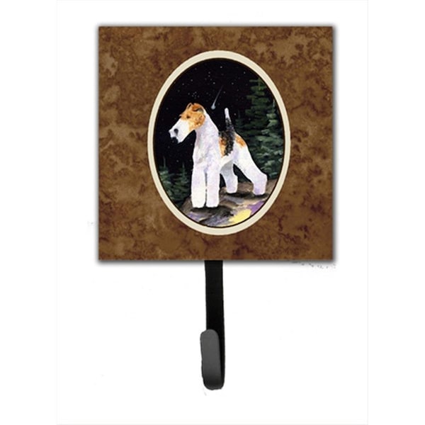 Jensendistributionservices Starry Night Fox Terrier Leash Holder Or Key Hook - MI1654336