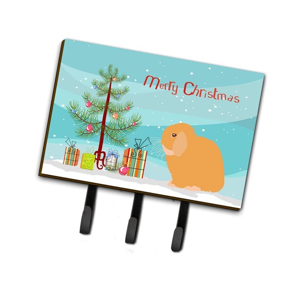 Micasa Holland Lop Rabbit Christmas Leash or Key Holder - MI728561