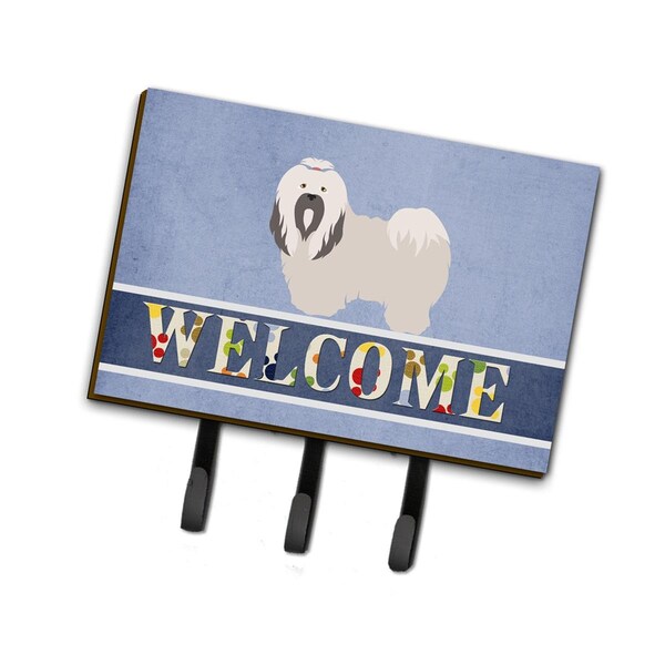 Carolines Treasures Lhasa Apso Welcome Leash or Key Holder - BB8319TH68