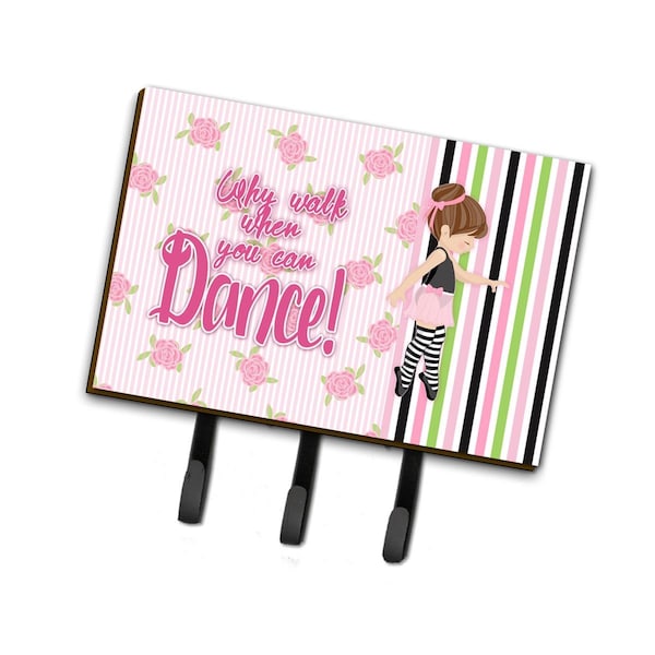 Carolines Treasures Ballet Dance Stripes Brunette Leash or Key Holder - BB5401TH68