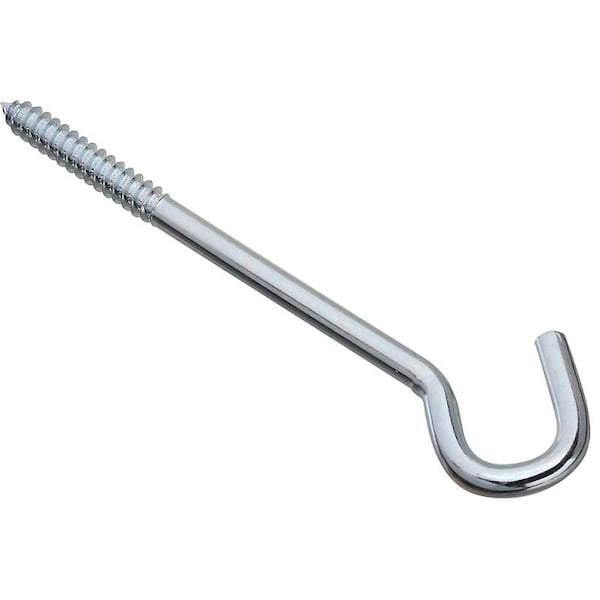 National Hardware 2156BC Series N220897 Screw Hook, 38 in Opening, 8 in L, Steel, Zinc - 220897