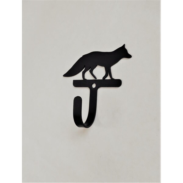 Village Wrought Iron Village Wrought Iron WH-385-S New Fox - Wall Hook - Small - WH-385-S