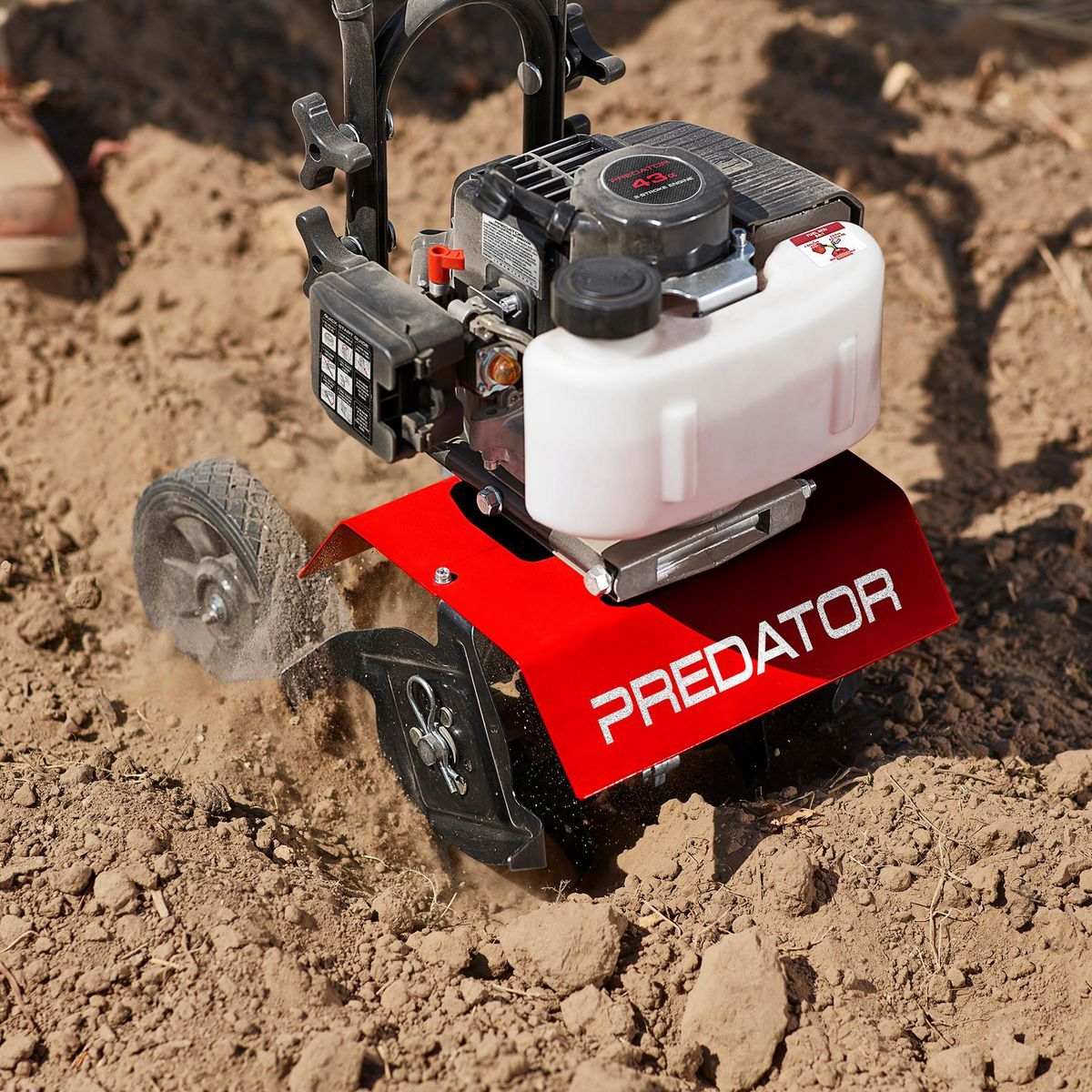 Cultivador de gasolina de 9 pulgadas y 43 cc de 2 tiempos Predator - 58169