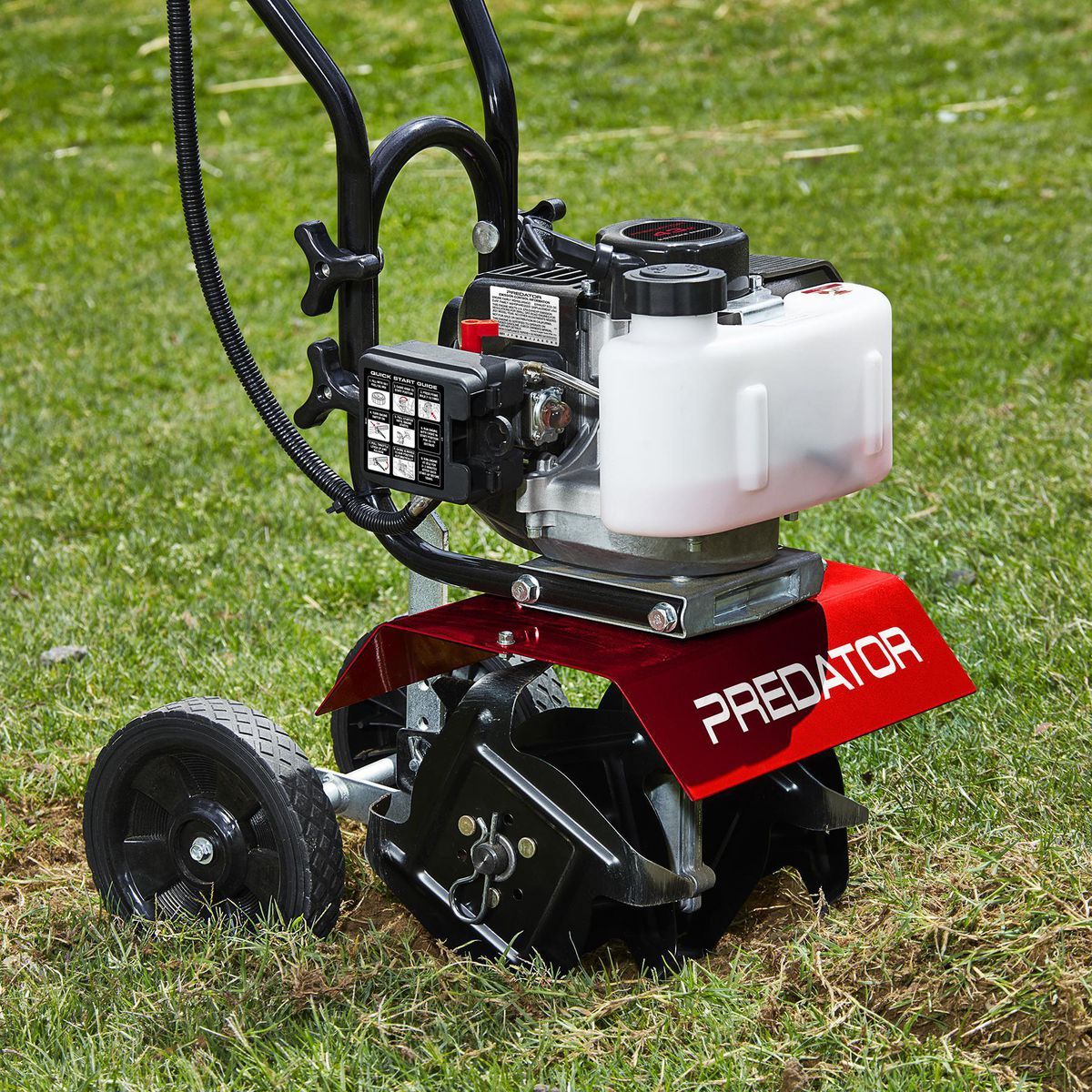 Cultivador de gasolina de 9 pulgadas y 43 cc de 2 tiempos Predator - 58169