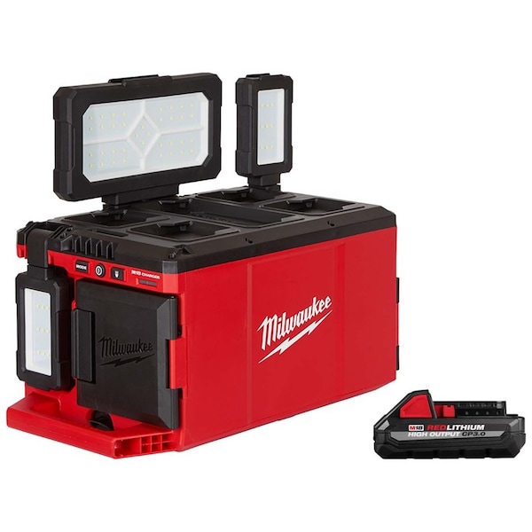 Milwaukee Tool M18 REDLITHIUM CP3.0 Battery, 3.0Ah, Compact, 18V, Li-Ion Battery - 48-11-1835