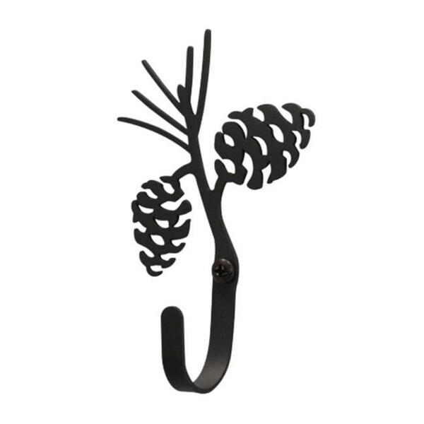 Village Wrought Iron Village Wrought Iron WH-89-XS Pinecone Wall Hook Extra Small - WH-89-XS