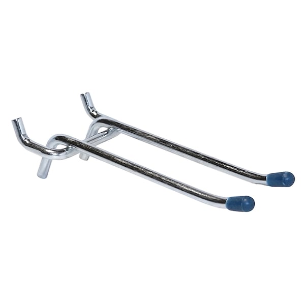 Crawford Crawford Silver Steel 4 in. Peg Hooks 2 pk - 14444