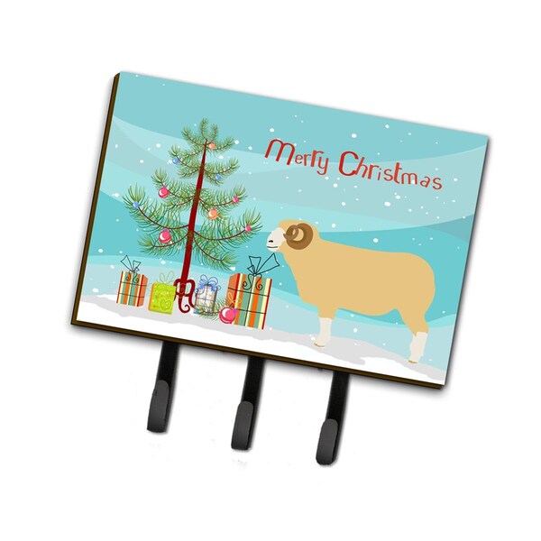 Carolines Treasures Horned Dorset Sheep Christmas Leash or Key Holder - BB9347TH68