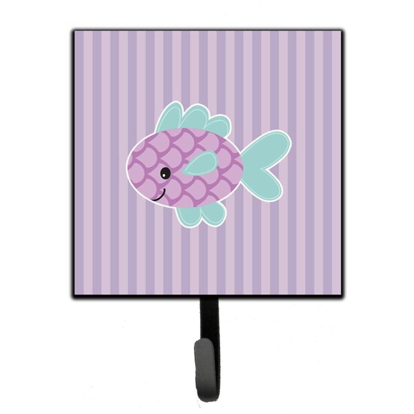 Carolines Treasures Purple Fish Leash or Key Holder - BB7128SH4