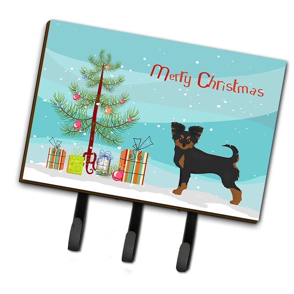 Carolines Treasures Black & Tan Chion Christmas Tree Leash or Key Holder - CK3813TH68