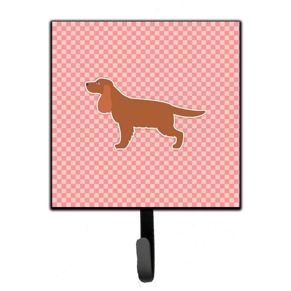 Jensendistributionservices English Cocker Spaniel Checkerboard Pink Leash or Key Holder - MI1710774