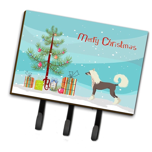 Carolines Treasures Chinese Crested Christmas Tree Leash or Key Holder - CK3531TH68