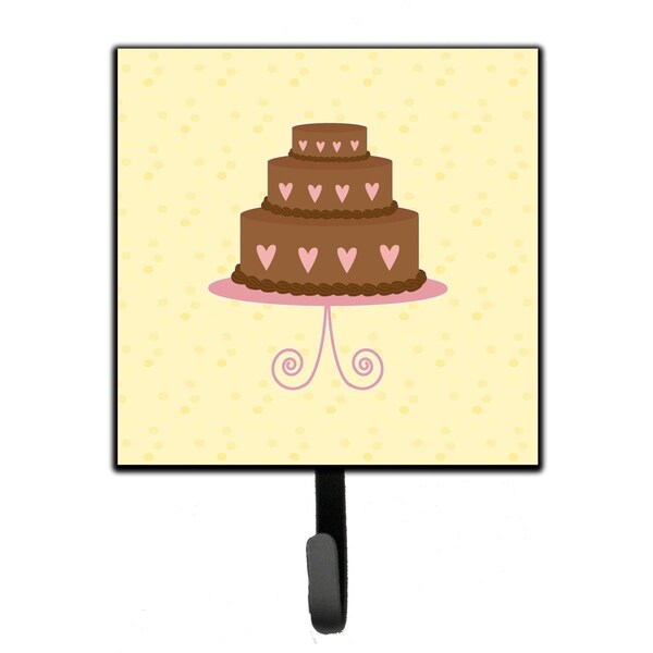 Jensendistributionservices 3 Tier Heart Chocolate Cake on Yellow Leash or Key Holder - MI1712384