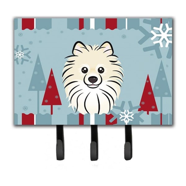 Jensendistributionservices Winter Holiday Pomeranian Leash & Key Holder - MI1715803