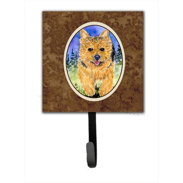 Jensendistributionservices 4.25 x 6 in. Norwich Terrier Leash Or Key Hook - MI1709771
