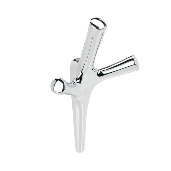 Amerock Kodiak Contemporary Triple Prong Polished Chrome Wall Hook - HBX3701626