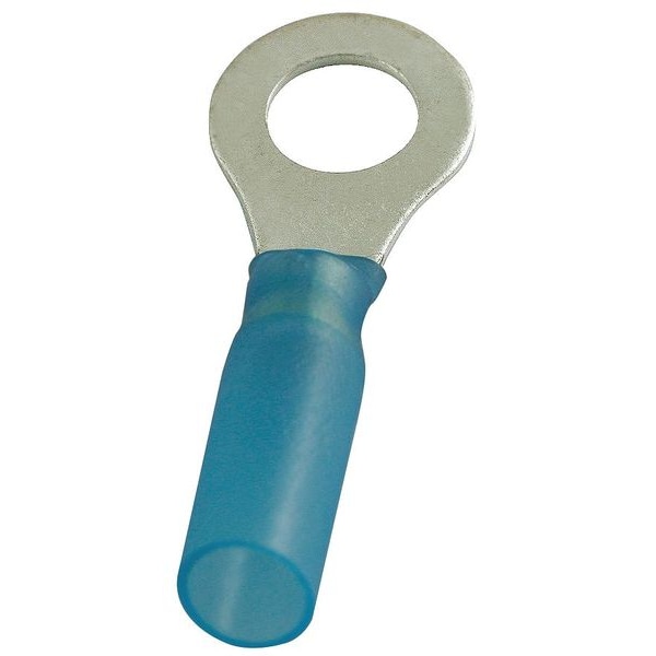 Terminal de Anillo Termocontraíble de Calibre 16-14 AWG para Perno de 3/8" PK25 - 5WHH7 de Power First