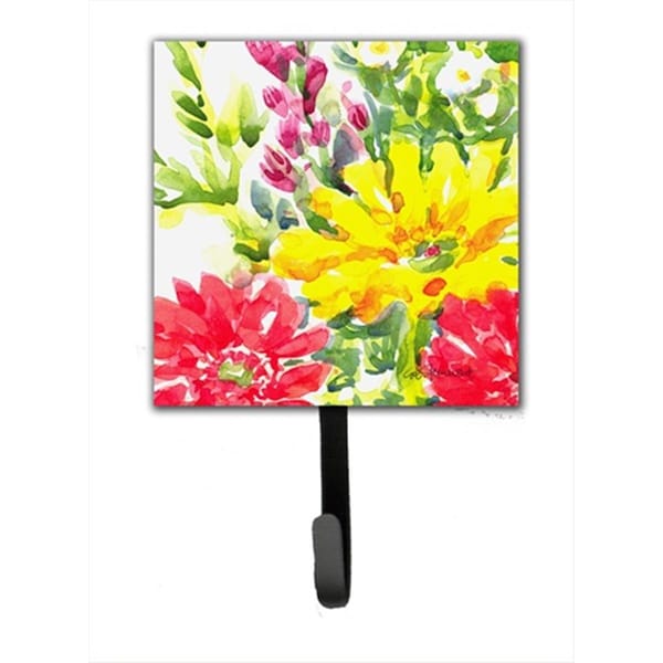 Carolines Treasures Flower Leash Holder Or Key Hook - 6136SH4