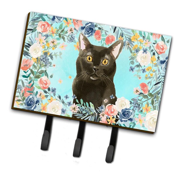 Carolines Treasures Bombay Spring Flowers Leash or Key Holder - CK3391TH68