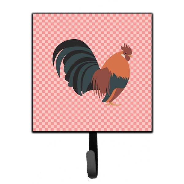 Carolines Treasures Dutch Bantam Chicken Pink Check Leash or Key Holder - BB7836SH4