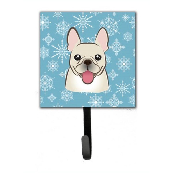 Jensendistributionservices Snowflake French Bulldog Leash & Key Holder - MI1660949