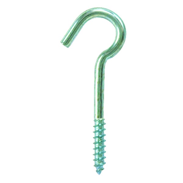 Hampton Hampton Small Zinc-Plated Silver Steel 2-1/2 in. L Ceiling Hook 45 lb 1 pk - 02-3480-136