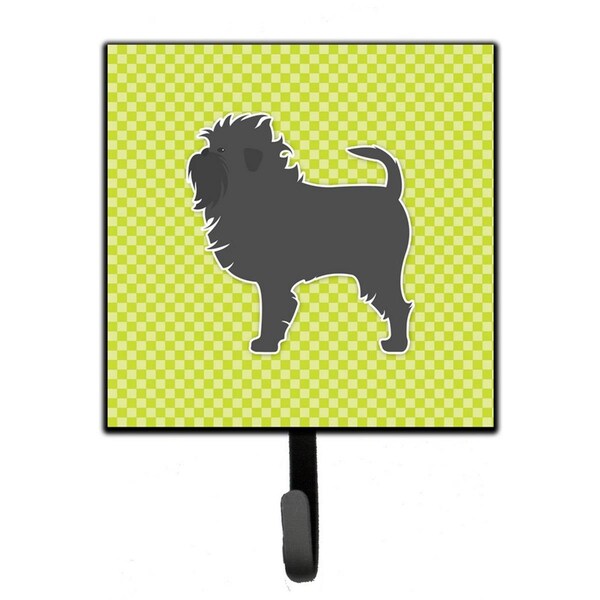 Micasa Affenpinscher Checkerboard Green Leash or Key Holder - MI221800