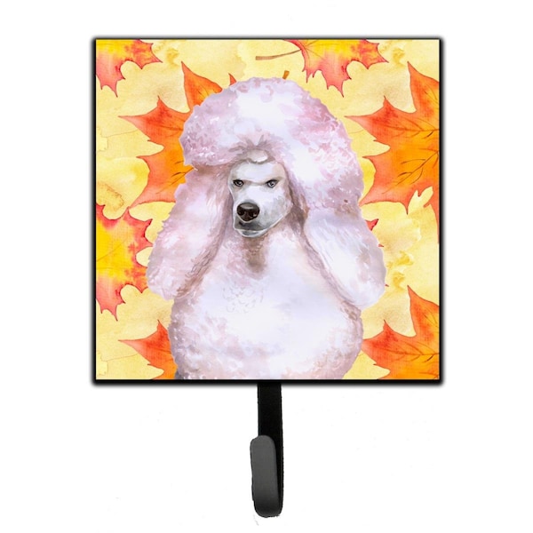 Jensendistributionservices White Standard Poodle Fall Leash or Key Holder - MI1710152