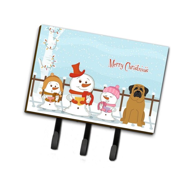 Carolines Treasures Merry Christmas Carolers Mastiff Leash or Key Holder - BB2349TH68
