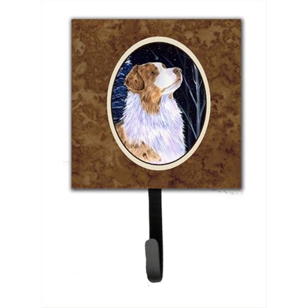 Jensendistributionservices Starry Night Australian Shepherd Leash Holder Or Key Hook - MI2087443