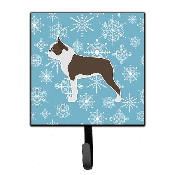 Micasa Winter Snowflake Boston Terrier Leash or Key Holder - MI221802