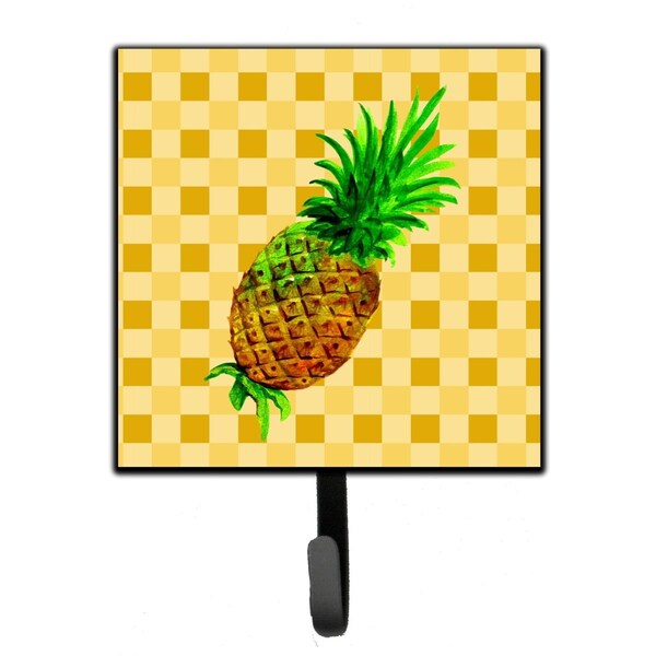 Carolines Treasures Whole Pineapple on Basketweave Leash or Key Holder - BB7246SH4