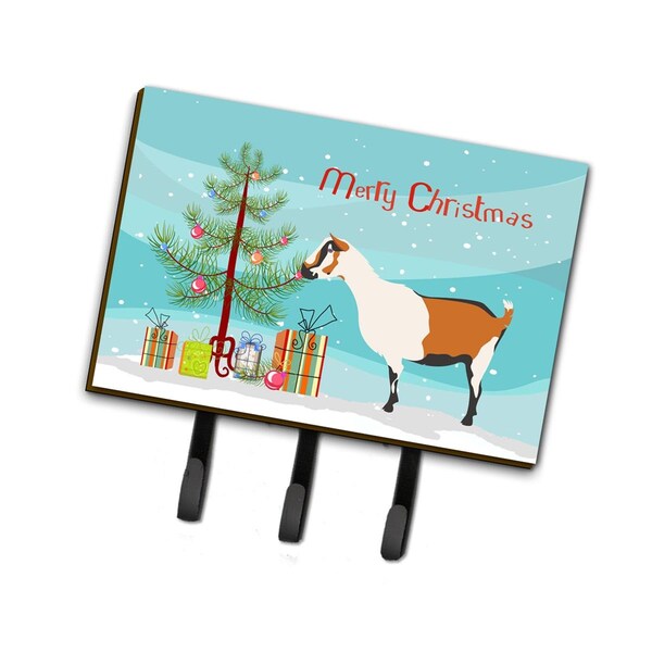 Carolines Treasures Alpine Goat Christmas Leash or Key Holder - BB9247TH68