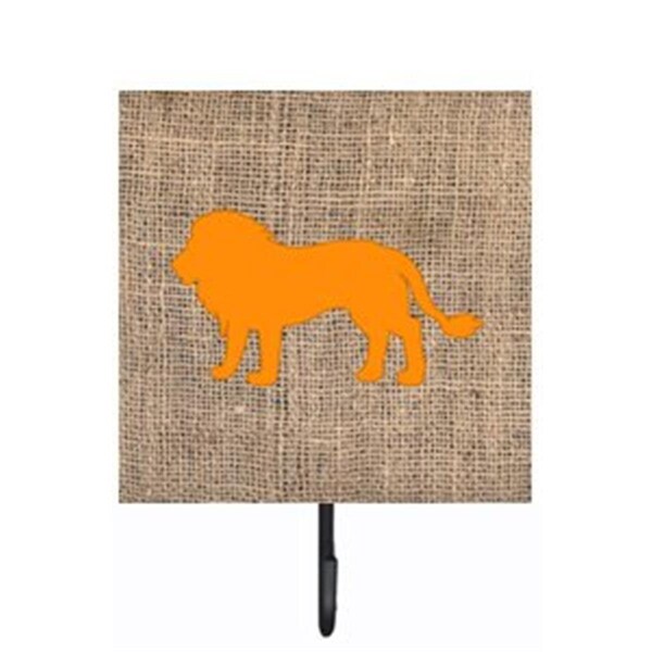 Carolines Treasures Lion Burlap and Orange Leash Or Key Holder - BB1009-BL-OR-SH4