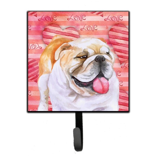 Jensendistributionservices English Bulldog Love Leash or Key Holder - MI2087272