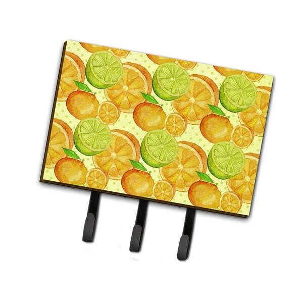 Jensendistributionservices Watercolor Limes & Oranges Citrus Leash or Key Holder, 6 x 2 x 9 in. - MI1710510