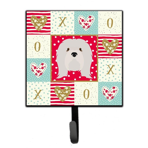 Carolines Treasures 4.25 x 1 x 7 in. Lhasa Apso Love Leash or Key Holder - CK5215SH4