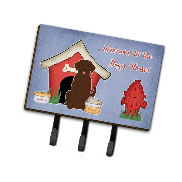 Carolines Treasures Dog House Collection Chocolate Labrador Leash or Key Holder - BB2810TH68