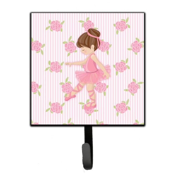 Carolines Treasures Ballerina Brunette Point Leash or Key Holder - BB5177SH4