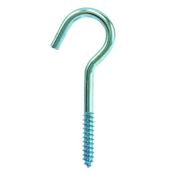Hampton Hampton Small Zinc-Plated Silver Steel 4.0625 in. L Ceiling Hook 60 lb 1 pk - 02-3480-148