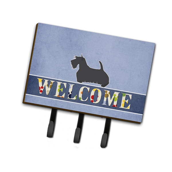 Carolines Treasures Scottish Terrier Welcome Leash or Key Holder - BB5573TH68