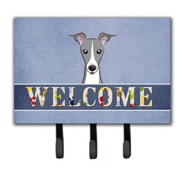 Carolines Treasures Carolines Treasures BB1422TH68 Italian Greyhound Welcome Leash & Key Holder - BB1422TH68
