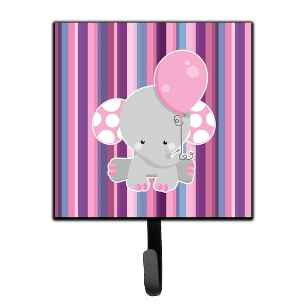 Carolines Treasures Elephant on Stripes Leash or Key Holder - BB6954SH4