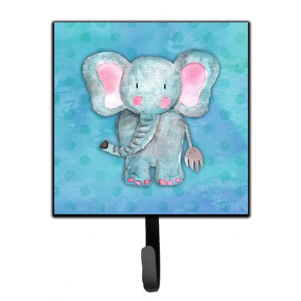 Carolines Treasures Blue Elepant Watercolor Leash or Key Holder - BB7372SH4