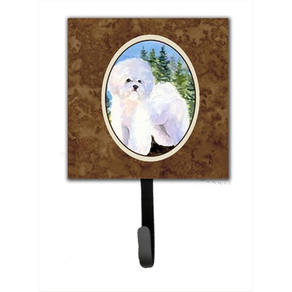 Jensendistributionservices 4.25 x 6 in. Bichon Frise Leash Or Key Hook - MI1716501