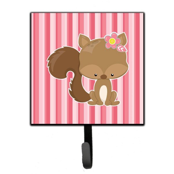 Carolines Treasures Squirrel With Flowers Leash or Key Holder - BB7094SH4