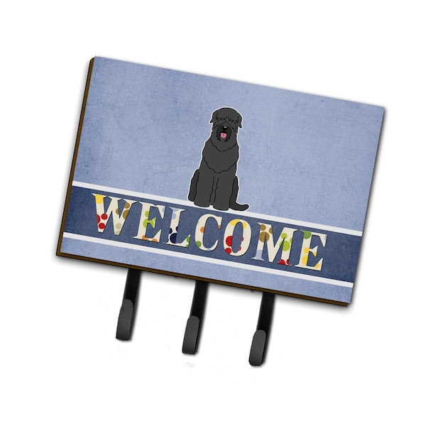 Carolines Treasures Black Russian Terrier Welcome Leash or Key Holder - BB5607TH68